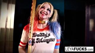 Suicide Club Leya gets huge dildo inserted