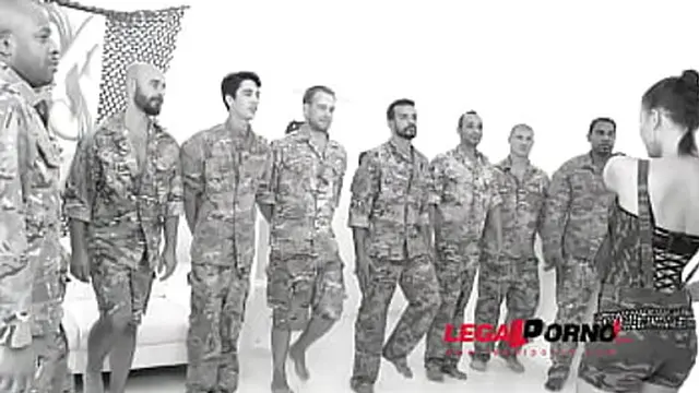 10 men anal gangbang for Billy Star SZ961