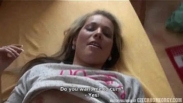 Czech home gathering group sex